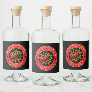 Vorlage für das Vintage hausgemachte Chipotle Sauc Alkoholflaschenetikett