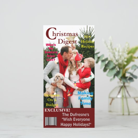 Vorlage für das Weihnachtsmagazin (Stehend Vorderseite)