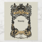 Vorlage für das Weinetikett (Einzelnes Label)