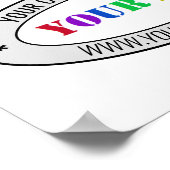 Vorlage für das Werbeplakat für kundenspezifische Poster (Ecke)