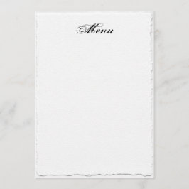 Vorlage für das White Wedding Menu "Imitate Deckle