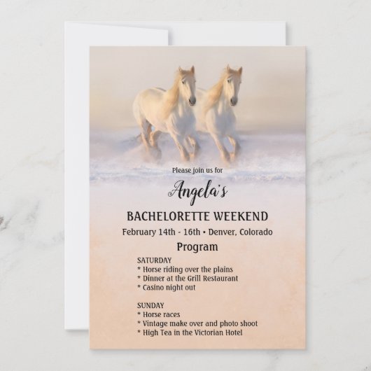 Vorlage für das Winterpferd-Wochenende (Vorderseite)