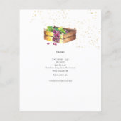 Vorlage für das zweiseitige Menü "Weinkäse" (Hinten)