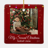 Vorlage für das zweite Weihnachts-Foto der benutze Keramikornament (Rückseite)