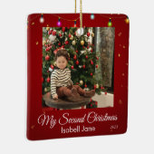 Vorlage für das zweite Weihnachts-Foto der benutze Keramikornament (Rechts)