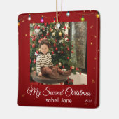 Vorlage für das zweite Weihnachts-Foto der benutze Keramikornament (Links)