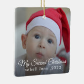 Vorlage für das zweite Weihnachts-Foto der benutze Keramikornament (Rechts)