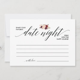 Vorlage für Datumskarte, Ideen für Datumnacht, v3