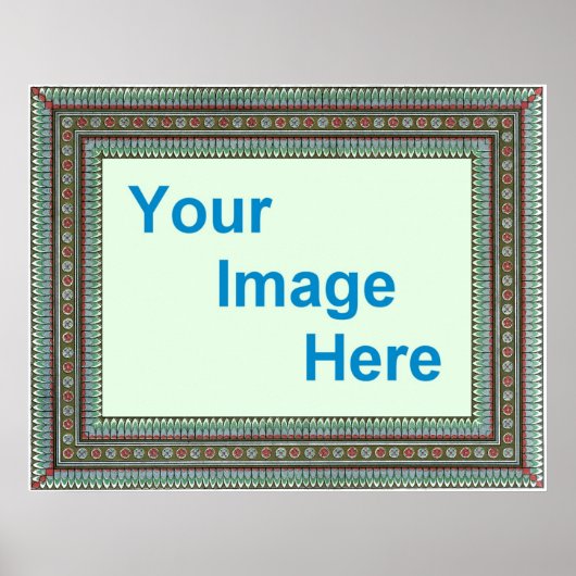 Vorlage für dekoratives Plakat (Vorne)