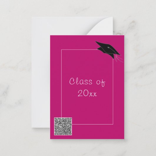 Vorlage für den Abschluss des Entwurfs-QR-Codes (Rückseite)