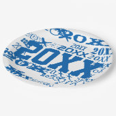 Vorlage für den Abschluss eines Großmusters Pappteller (Schrägansicht)