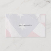 Vorlage für den amerikanischen Flaggenverbund Visitenkarte (Rückseite)