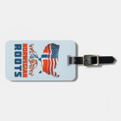 Vorlage für den amerikanischen Gepäckträger Gepäckanhänger (Vorderseite horizontal)