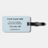 Vorlage für den amerikanischen Gepäckträger Gepäckanhänger (Rückseite horizontal)