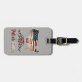 Vorlage für den amerikanischen polnischen Gepäcktr Gepäckanhänger (Vorderseite horizontal)