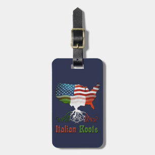 Vorlage für den amerikanischen "Roots Luggage Tag" Gepäckanhänger