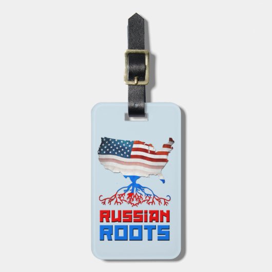 Vorlage für den amerikanischen russischen Gepäcktr Gepäckanhänger (Vorderseite vertikal)