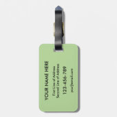 Vorlage für den amerikanischen ungarischen Gepäckt Gepäckanhänger (Rückseite vertikal)