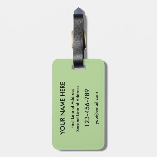 Vorlage für den amerikanischen ungarischen Gepäckt Gepäckanhänger (Rückseite vertikal)