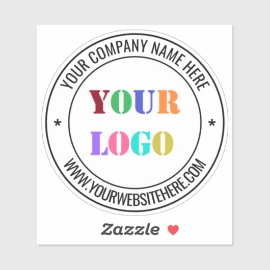 Vorlage für den Aufkleber für Firmenlogo (Blatt)