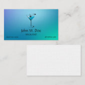 Vorlage für den Barkeeper Visitenkarte (Vorne/Hinten)