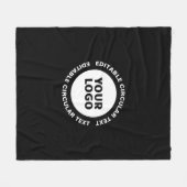 Vorlage für den bearbeitbaren Rundschreiben und Ih Fleecedecke (Vorderseite (Horizontal))