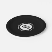 Vorlage für den bearbeitbaren Rundschreiben und Ih Pappteller (Schrägansicht)