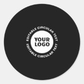 Vorlage für den bearbeitbaren Rundschreiben und Ih Runder Aufkleber (Vorderseite)