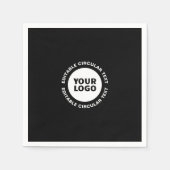 Vorlage für den bearbeitbaren Rundschreiben und Ih Serviette (Vorderseite)