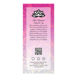 Vorlage für den benutzerdefinierbaren Ombre Salon  Werbekarte