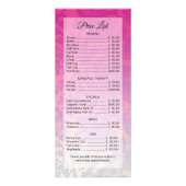 Vorlage für den benutzerdefinierbaren Ombre Salon  Werbekarte (Hinten)