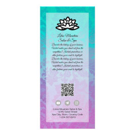 Vorlage für den benutzerdefinierbaren Ombre Salon  Werbekarte