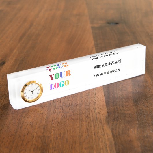 Vorlage für den benutzerdefinierten Logo-Text für Namensplakette (Seite)