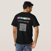 Vorlage für den benutzerdefinierten Logo-Text QR-C T-Shirt (Schwarz voll)