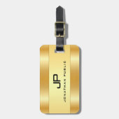 Vorlage für den benutzerdefinierten Monogram Name Gepäckanhänger (Vorderseite vertikal)