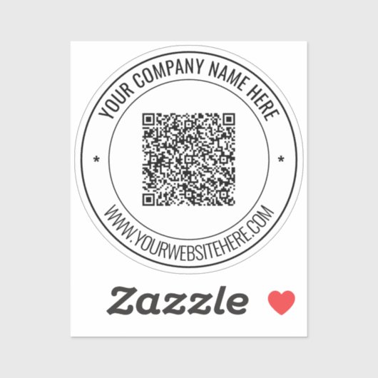 Vorlage für den benutzerdefinierten QR-Code für de Aufkleber (Blatt)