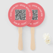 Vorlage für den benutzerdefinierten QR-Code für de Fächer (Vorne und Hinten)