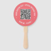 Vorlage für den benutzerdefinierten QR-Code für de Fächer (Vorderseite)