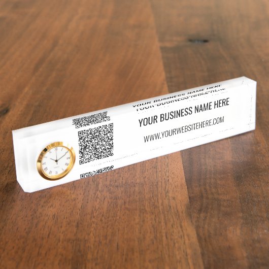 Vorlage für den benutzerdefinierten QR-Code für de Namensplakette (Seite)