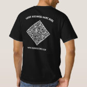Vorlage für den benutzerdefinierten QR-Code für de T-Shirt (Rückseite)