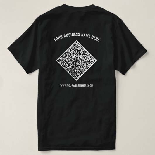 Vorlage für den benutzerdefinierten QR-Code für de T-Shirt (Design Rückseite)