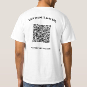 Vorlage für den benutzerdefinierten QR-Code für de T-Shirt