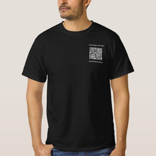 Vorlage für den benutzerdefinierten QR-Code für de T-Shirt (Vorderseite)