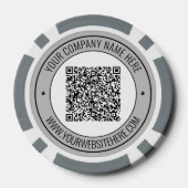 Vorlage für den benutzerdefinierten QR-Code Text B Pokerchips (Rückseite)