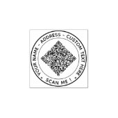 Vorlage für den benutzerdefinierten QR-Code Textru Gummistempel (Prägung)