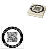 Vorlage für den benutzerdefinierten QR-Code Textru Gummistempel (Stempel)
