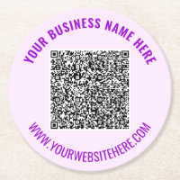 Vorlage für den benutzerdefinierten QR-Untersetzer