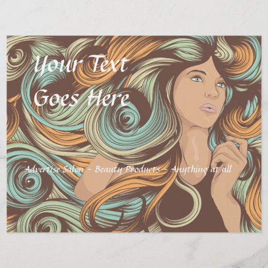 Vorlage für den benutzerdefinierten Salon-Flyer Flyer (Vorne)