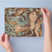 Vorlage für den benutzerdefinierten Salon-Flyer Flyer (Hand)