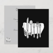 Vorlage für den benutzerdefinierten Silverware-Fly (Vorne/Hinten)